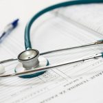 Stethoscope and medical records